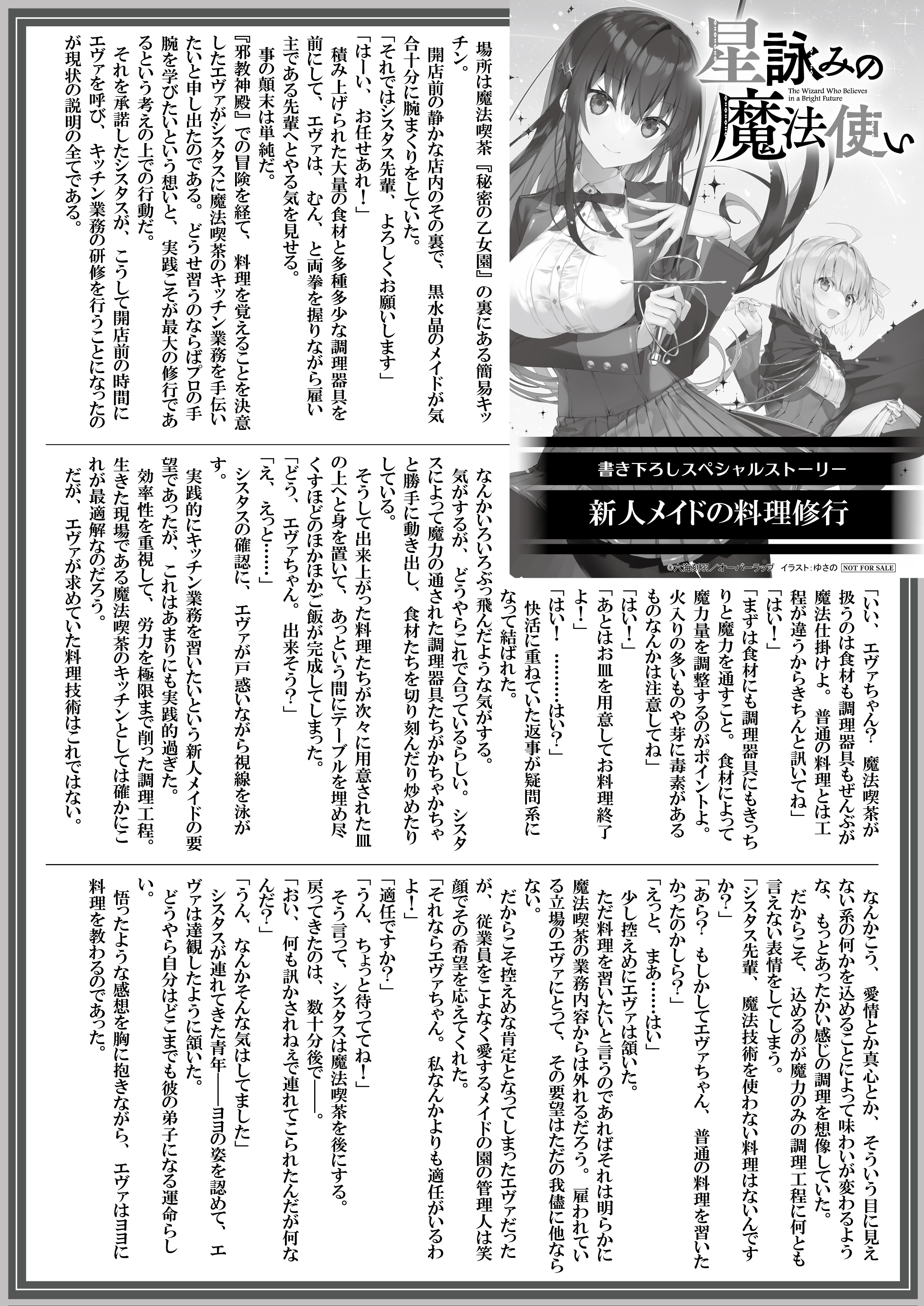 【文庫】『星詠みの魔法使い 2.黒水晶の夢色プロローグ』B5SSペーパー